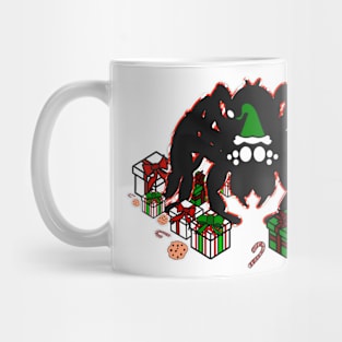 Santa Spider w/ Presents (Red Peppermint 2) Mug